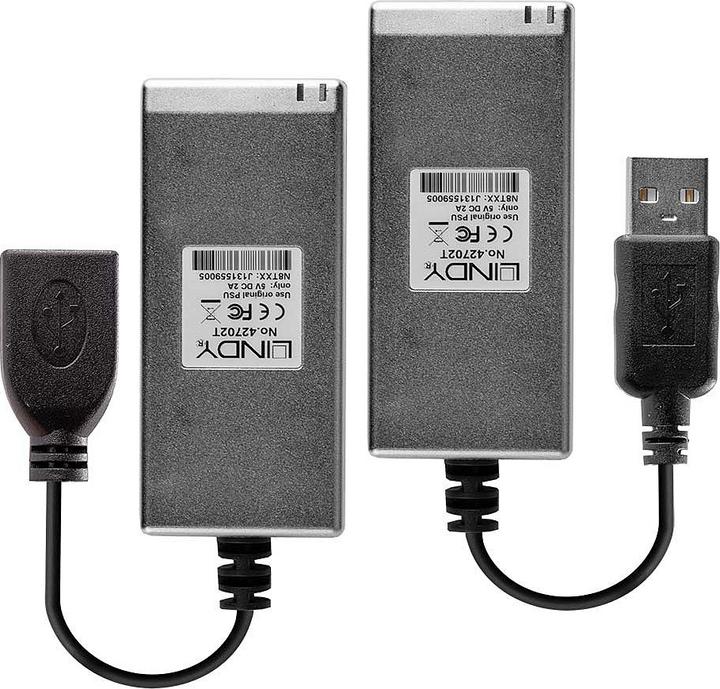 Image du produit Lindy Extender USB 2.0 MM fibre optique/fibre optique 200m multi-mode Fibre