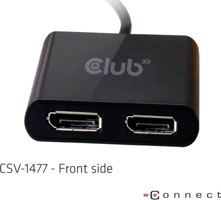 Image du produit Club 3D CSV-1477 USB A à DisplayPort (DP, 9.30 cm)