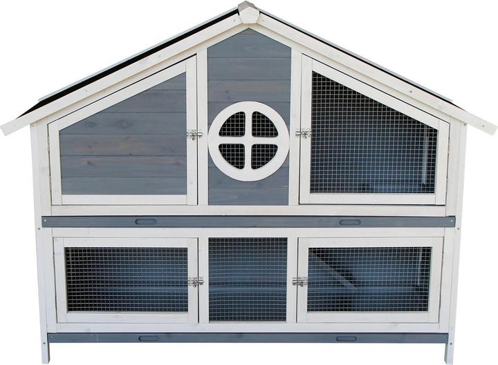 Image du produit Wiltec Clapier pour lapins 1160x450x1080mm Hasenvilla Cage à lapins