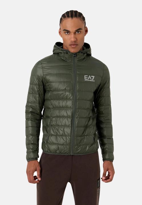 Actual product image Emporio Armani EA7 jacket Core Identity quilted jacket with hooded collar (XXL)
