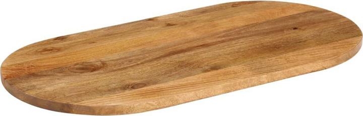 Actual product image VidaXL Table top wooden top solid wood top 110x50x2,5cm oval mango wood (110 x 50 x 2.5 cm)