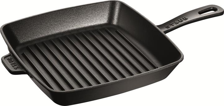 Produktbild Staub Grillpfanne quadratisch, Schwarz, 26x26 cm (Grillpfanne, Gusseisen)
