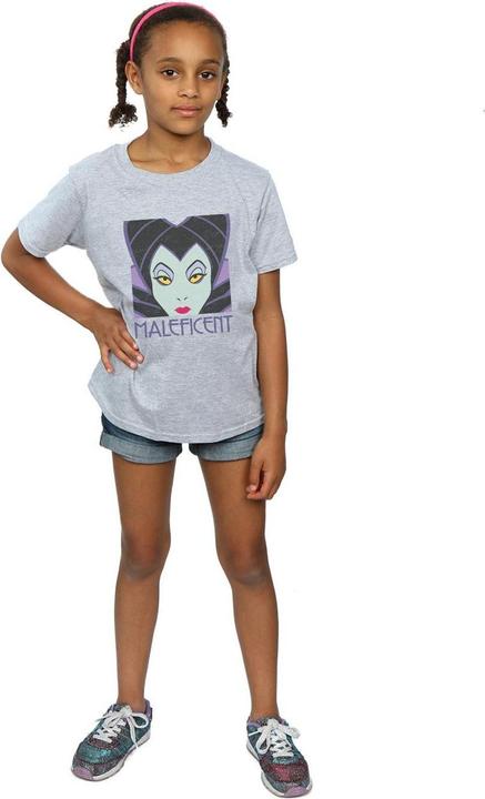 Immagine prodotto Disney Maleficent Cropped Head Maglietta Ragazze (152, 158)