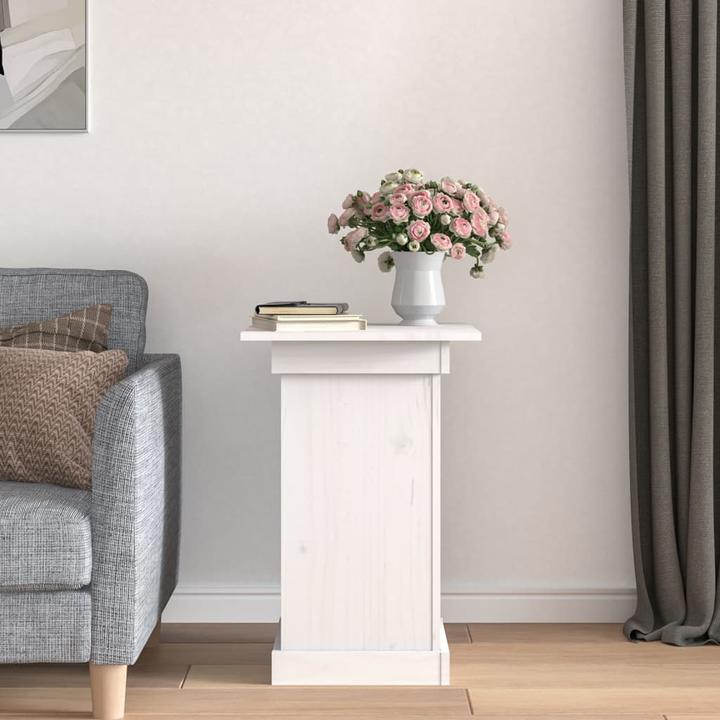 Produktbild VidaXL Blumenständer Weiss 40x40x60 cm Massivholz Kiefer,Farbe