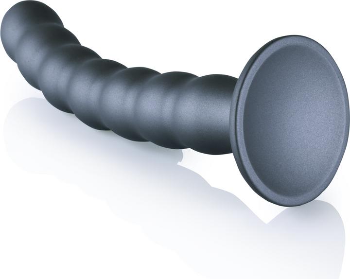 Image du produit Ouch! Beaded G-Spot Dildo - 8" / 20,5 cm - Gun Metal