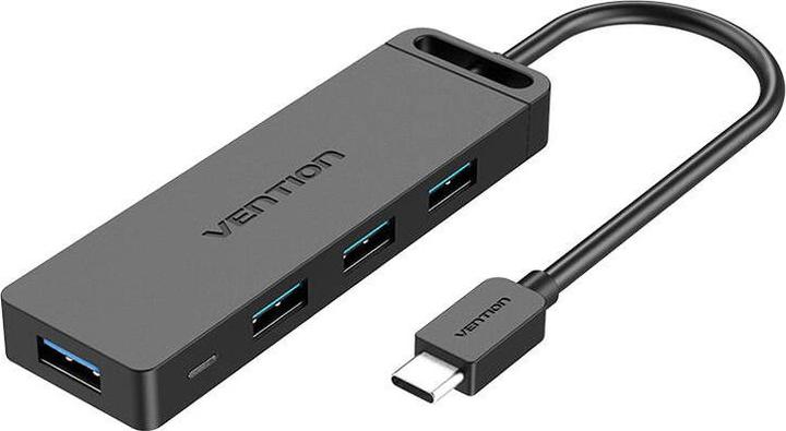 Produktbild Vention Hub USB-C 3.0 do 4 portów z zasilaczem TGKBF 1m Typ ABS (USB-C, 4 Ports)