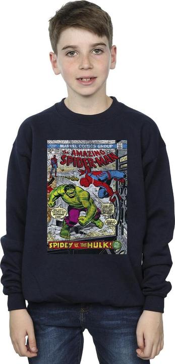 Actual product image Boys Spider-Man VS Hulk Cover Sweatshirt (140, 146)