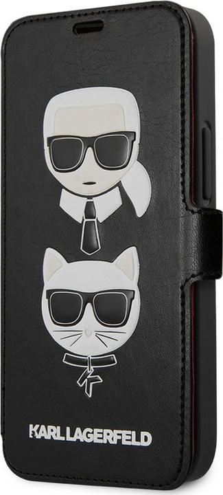 Image du produit Karl Lagerfeld Leather Cover Heads Book for Apple iPhone 12 /12 Pro Black KLFLBKSP12MFKICKC (EU ) (Apple iPhone 12 Pro, Apple iPhone 12)