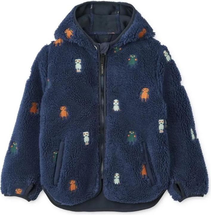 Produktbild Liewood Fleecejacke Mara mit Kapuze Robots Indigo (140)