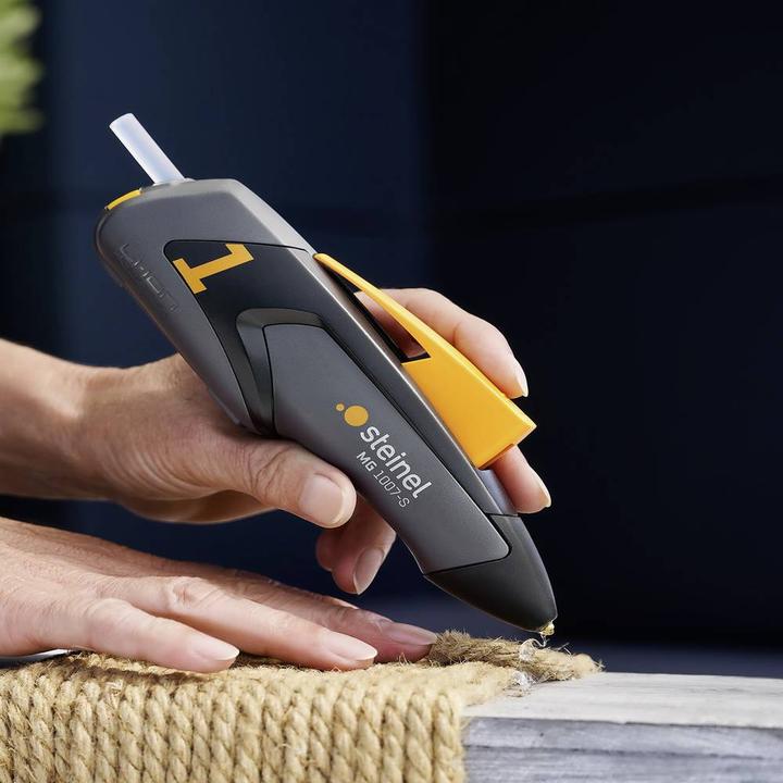Image du produit Steinel Mobileglue 1007-S R bâton de colle chaude à piles, chargeur inclus, câble de chargement inclus
