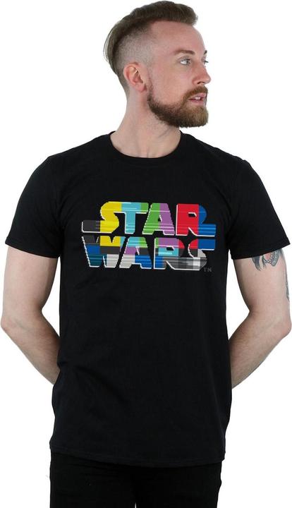 Actual product image Star Wars Mens Test Card Logo T-Shirt (L)