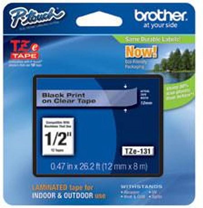 Immagine prodotto Brother TZe-131 (1.20 cm, Trasparente, Nero)