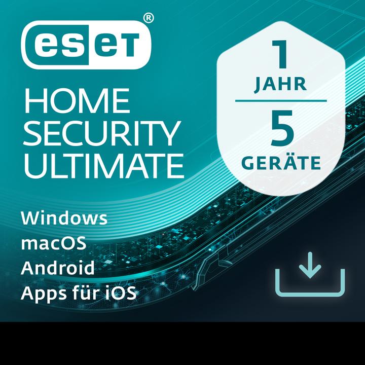 Actual product image ESET Home Security Ultimate 5U 1Y Download Code (1 User, 5 Devices/Users, 12 months)