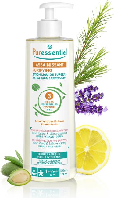 Produktbild Puressentiel Rückfettende Flüssigseife Nachfüllung liq (Flüssigseife, 500 ml)