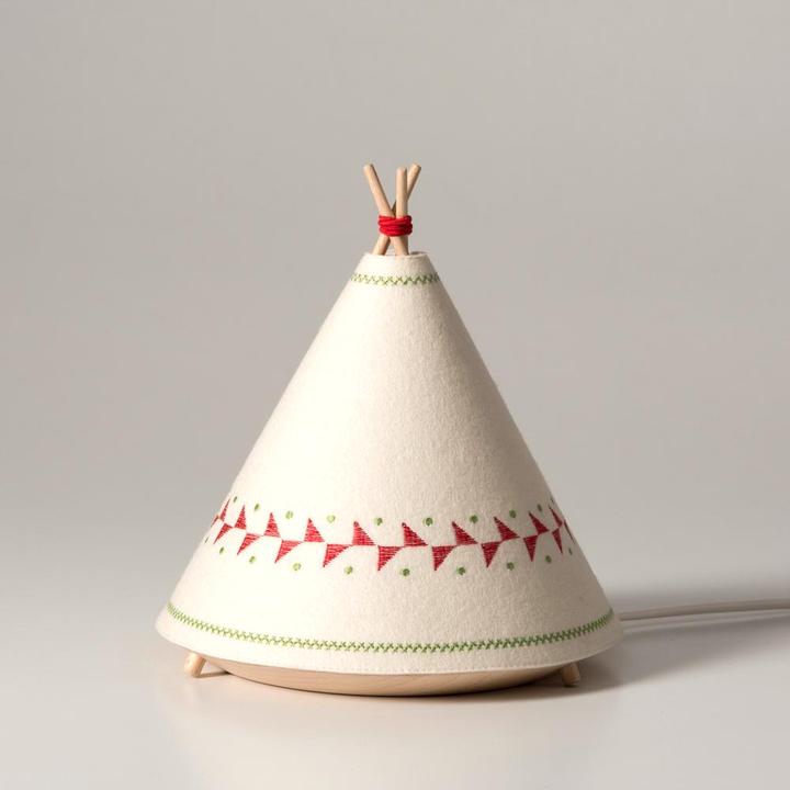 Produktbild Buokids Tischlampe & Nachtlicht Tipi rot (GX53)
