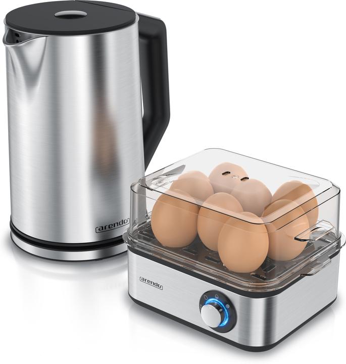 Immagine prodotto Arendo Set per la colazione, bollitore in acciaio inox da 1,5 l con impostazione della temperatura e