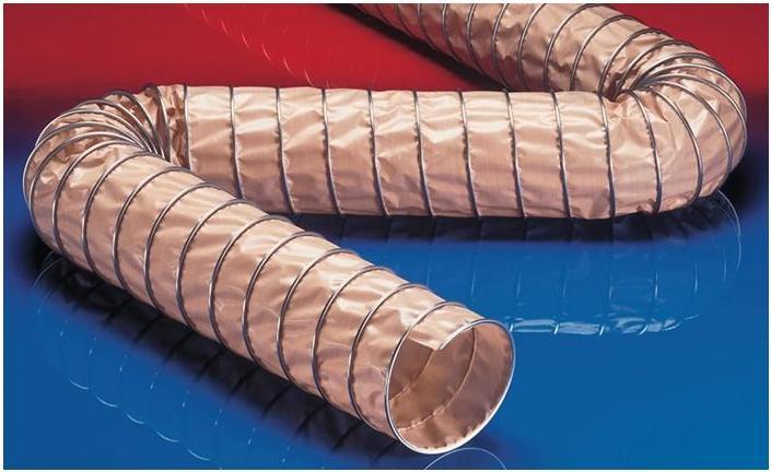 Actual product image Norres Suction and blower hose CP PTFE-INOX 475 FOOD 225 mm 237.00 mm 3 m