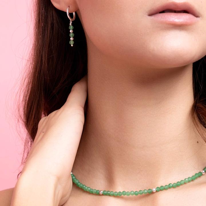 Image du produit Balibay Ayena (Argent sterling 925, Pierre précieuse, Aventurine)