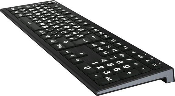 Produktbild Logickeyboard XL-Print Astra2 BL Keyboard dt. (PC) (DE, Kabelgebunden)