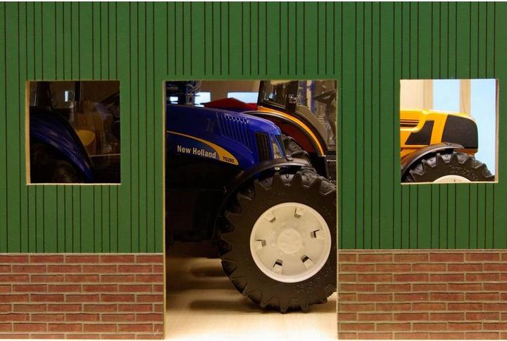 Produktbild Kids Globe Farming Agricultural Shed Wood für 3 Traktoren
