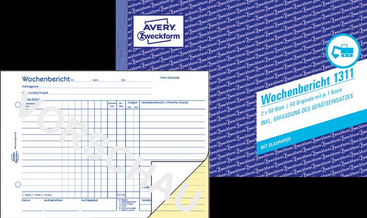 Actual product image Avery 1311 A5 50Pages Accounting Form & Book (50 x)