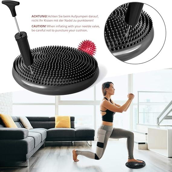 Produktbild BeMaxx Fitness Balance Sitzkissen, 6er-Satz Scharz