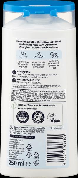 Immagine prodotto dm Balea MED Ultra sensibile (250 ml, Shampoo liquido)