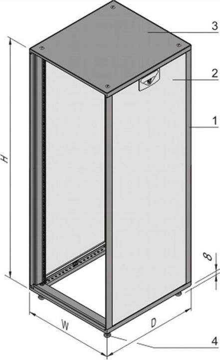 Image du produit Schroff Novastar (25 HE, Rack 19 pouces)