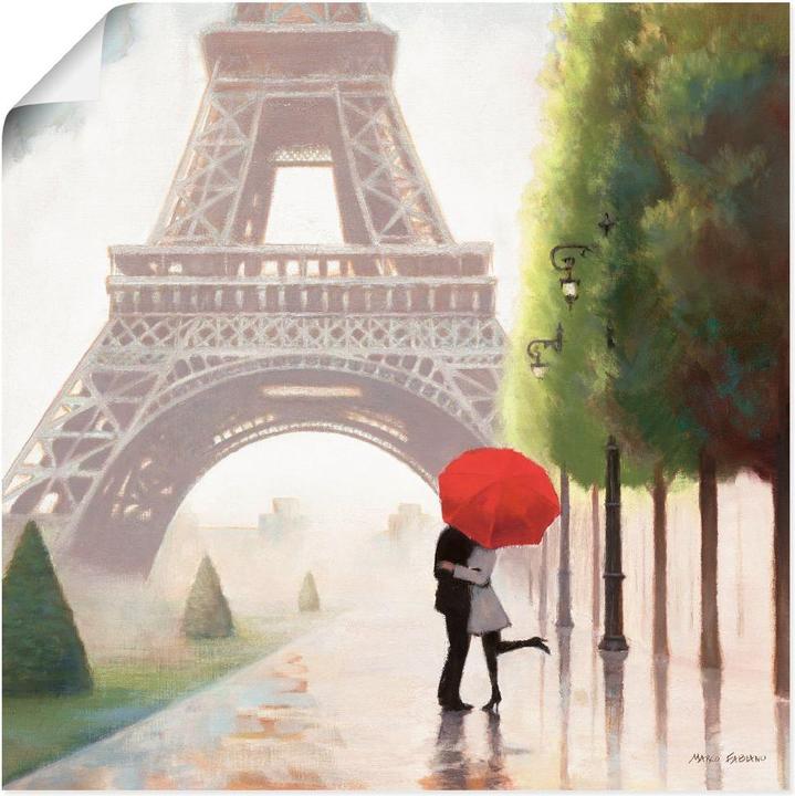 Actual product image Artland Canvas picture on stretcher Paris Romance II B2JD 70x70 cm (70 x 70 cm)