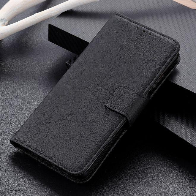 Actual product image MU Classic Litchi Leather Bookcover Series (Motorola Moto G 5G)