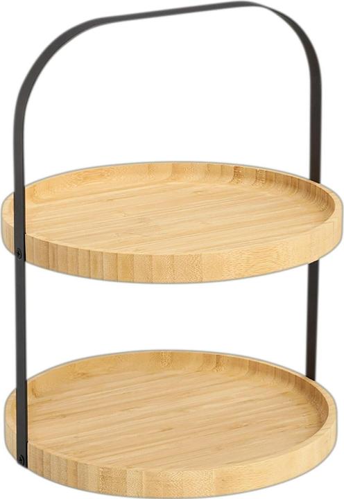 Produktbild Zeller Present Etagere Bambus Metall ø 25x33 cm
