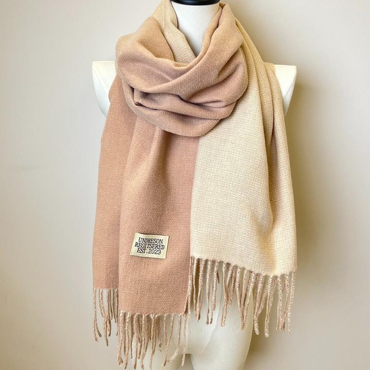 Immagine prodotto Only-Bags.Store Sciarpa bifacciale a due colori Basic Basic Imitazione Cashmere Sciarpa con nappe Autunno Inverno