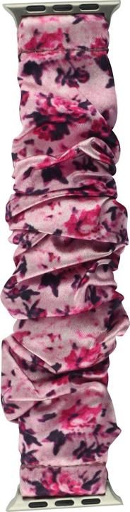 Produktbild PhoneLook Blumen scrunchies armband rosa 38mm / 40mm / 41mm (38 mm, 40 mm, 41 mm, Stoff)