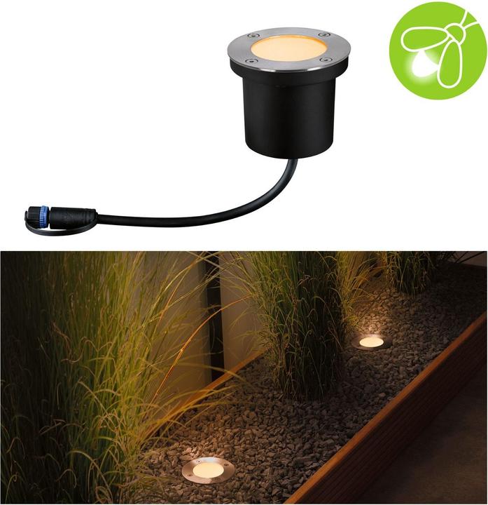 Immagine prodotto Paulmann Pavimento plug & shine per esterni amico degli insetti (180 lm, IP67)