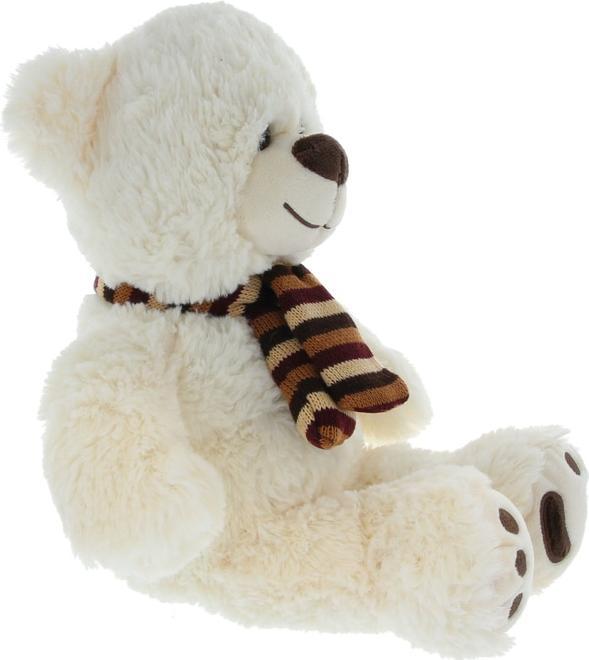 Produktbild Besttoy Plüsch-Bär mit Schal - weiss - ca. 30 cm (30 cm)