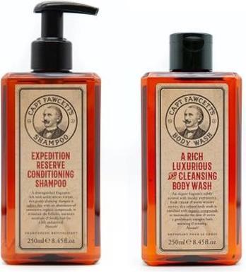 Produktbild Captain Fawcett Capt. Fawcett Care - Expedition Reserve Body Wash & Shampoo Set (Haarpflege set)