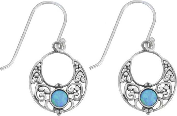 Bijouteria Ohrhänger (Synthetischer Opal, Silber 925)