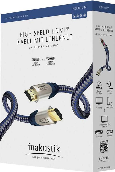 Actual product image Inakustik HDMI (Typ A) — HDMI (Typ A) (1.50 m, HDMI)