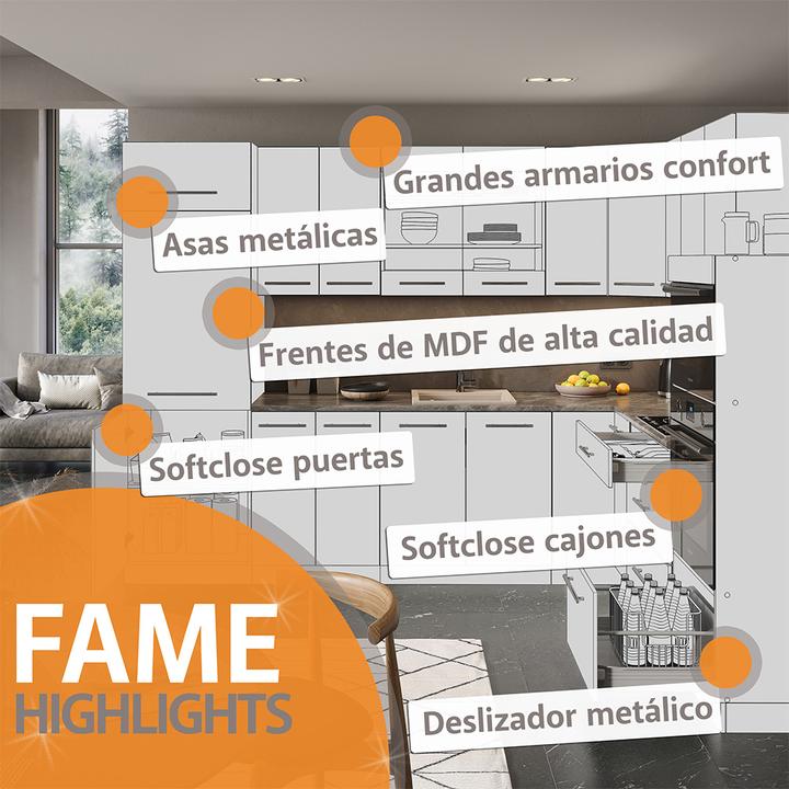 Actual product image Vicco Herdumbauschrank Fame-Line (60 x 51.5 x 81.5 cm)