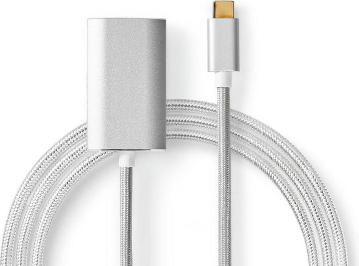 Produktbild Nedis CCTB64680AL20. Kabellänge: 2 m, Anschluss 1: HDMI Typ A (Standard), Anschluss 2: USB Typ-C. Menge p (2 m, USB Typ C, HDMI)