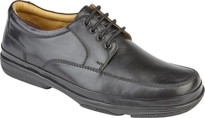 Roamers Leder Wide Fit 4 Ösen Deluxe Schnürschuhe