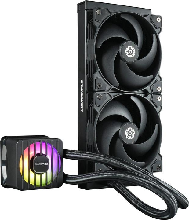 Produktbild Enermax LIQMAXFLO SR 240mm CPU AIO Flüssigkeitskühler - Xtreme Doppelkammer PWM Pumpe