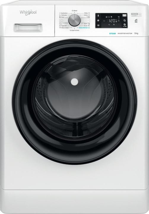 Actual product image Whirlpool FFB 9469 BV EE - FreshCare+ Steam - 9kg Wasmachine (9 kg, Left, EU plug)