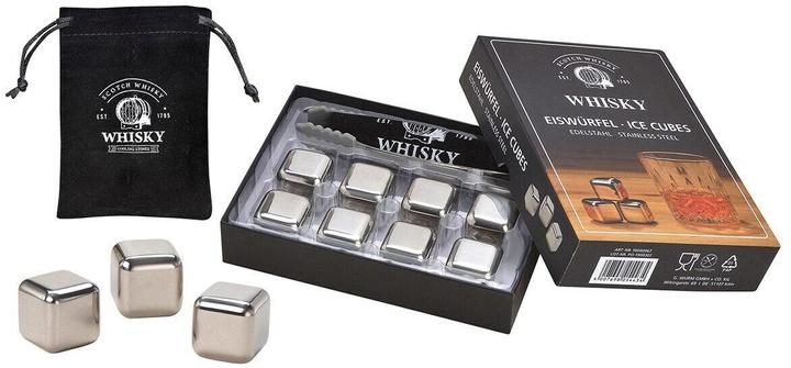 Produktbild G. Wurm Whisky Eiswürfel Set aus Edelstahl, 2,7 cm, 8 Würf (Whisky Steine)