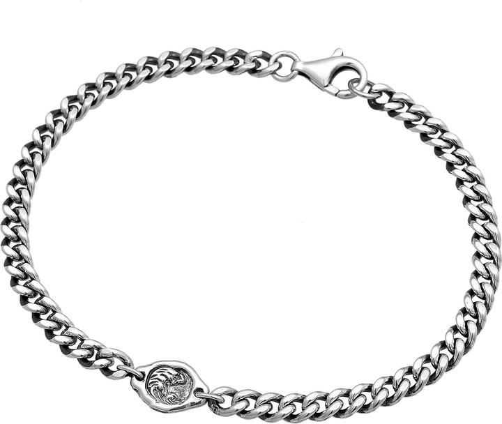 Actual product image Haze & Glory Plättchen, Wellen (19 cm, 925 sterling silver)