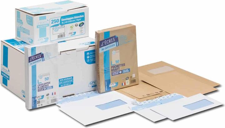 Produktbild GPV Versandtaschen, C5, 162 x 229 mm, selbstklebend (50 x)