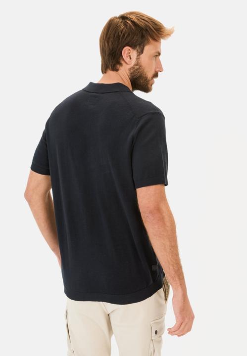Actual product image Camel Active Strick-Poloshirt aus Baumwoll-Leinen-Mix (L)