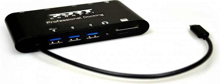 Produktbild Port Designs Docking Station Travel (USB-C, 6 Ports)