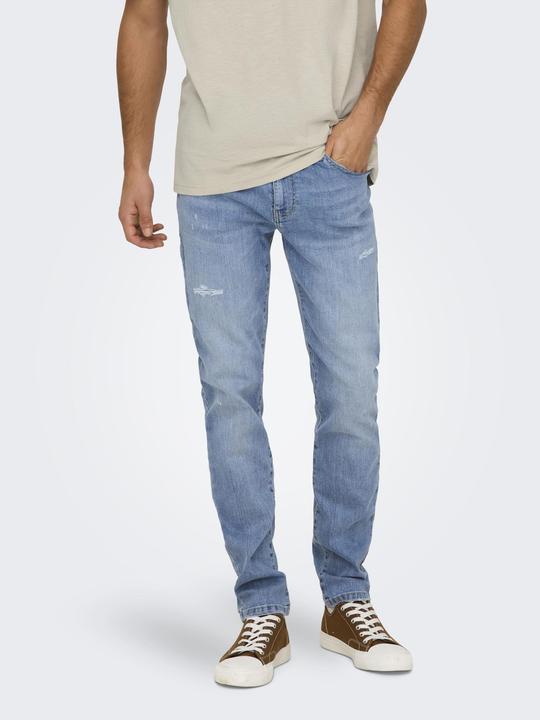 Actual product image Only & Sons ONSLOOM Niedrige Taille Slim Fit Jeans Slim Fit Jeans (W34/L32)