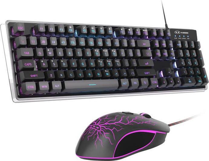 Produktbild MageGee K1 wired keyboard + mouse set (black) (DE, Kabelgebunden)